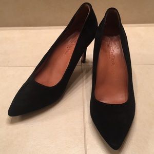 L’AmourDesPieds Black Leather Suede Pumps